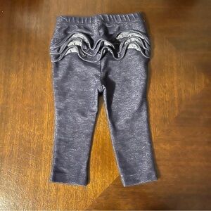 Old Navy | Ruffle Bottom Blue Leggings | 6-12 mo